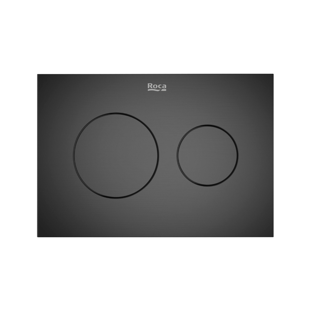 Cut out image of the Roca Duplo S PS3 Titanium Black Dual Flush Plate